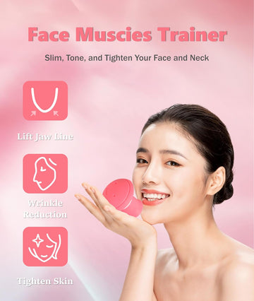 Jawline Exerciser & Face Slimming Tool – Double Chin Reducer, Face Massager & Facial Fitness Trainer